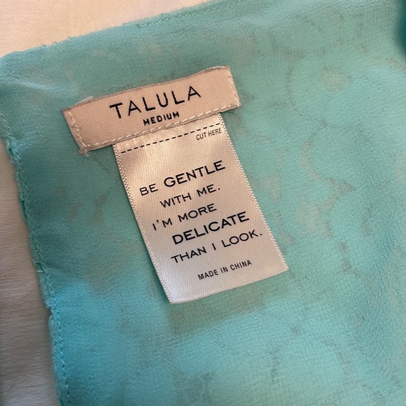 Artizia: Talula Blue Tank Top Size Medium - Picture 3 of 3